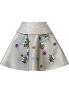 Delpozo Embellished Mini Skirt - Metallic