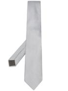Canali Woven-effect Tie - Grey