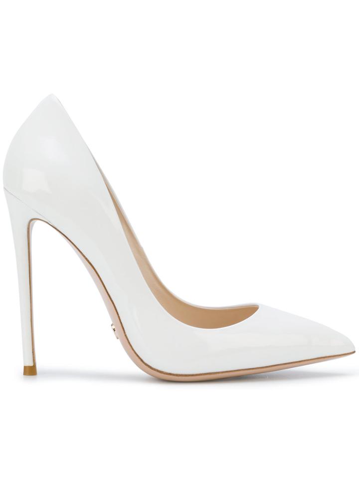Gianni Renzi Pointed Pumps - White
