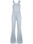 Frame Pinstripe Dungarees - Blue