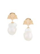 Meadowlark Large Vita Drop Earrings - White