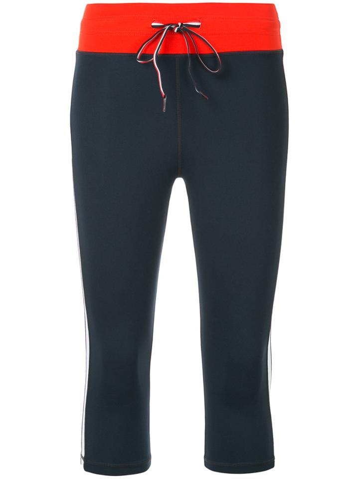 The Upside Cropped Leggings - Blue