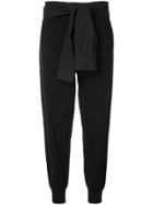T By Alexander Wang Shirt Tie Tapered Trousers - Black