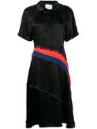 Koché Satin Polo-styled T-shirt - Black