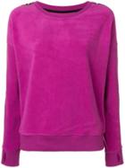 Dkny Logo Trim Sweatshirt - Purple