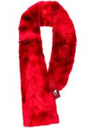 Chalayan Faux Fur Scarf - Red