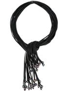 Monies Beaded Multi Strand Necklace - Black