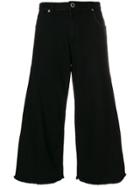 Sonia Rykiel Wide Flare Cropped Trousers - Black