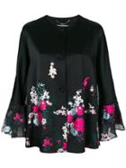Blumarine Floral Print Jacket - Black