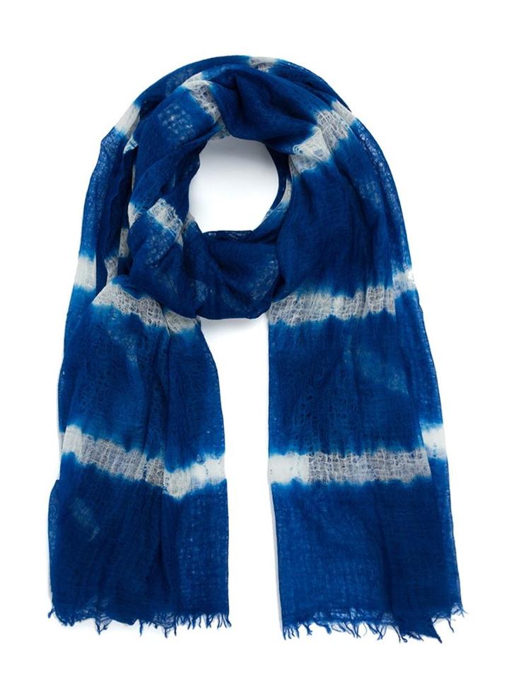 Suzusan Tie-dye Scarf, Adult Unisex, Blue, Cashmere