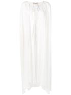 Alberta Ferretti Long-length Cape - White