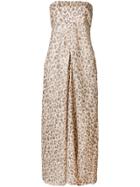 Zimmermann Leopard Print Sleeveless Dress - Brown