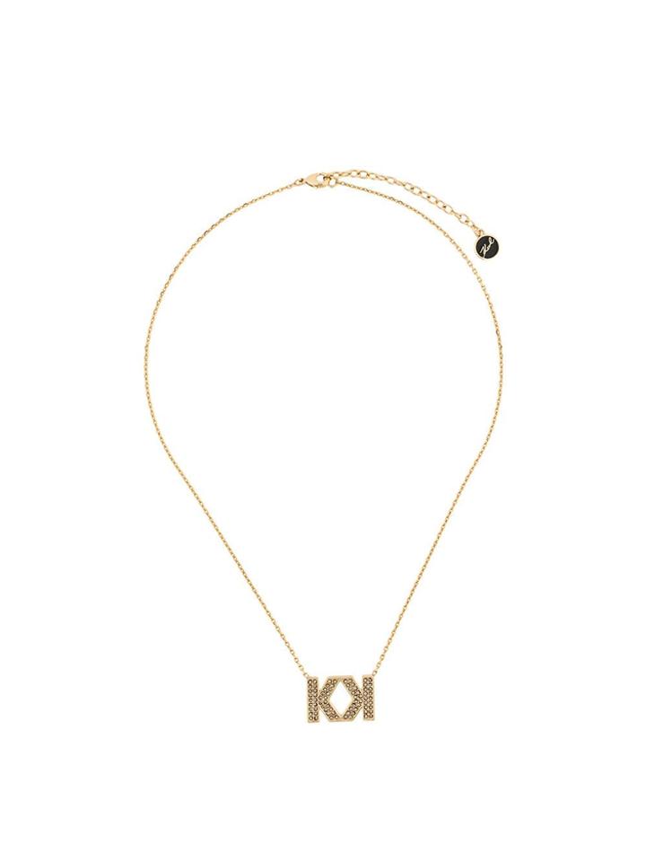 Karl Lagerfeld Double K Necklace - Gold