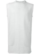 Rick Owens Sleeveless Knitted Top, Men's, Grey, Cotton