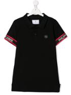 Philipp Plein Junior Logo Short-sleeve Polo Shirt - Black