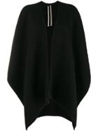 Rick Owens Knitted Cape - Black