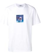 Msgm Shark Printed T-shirt - White