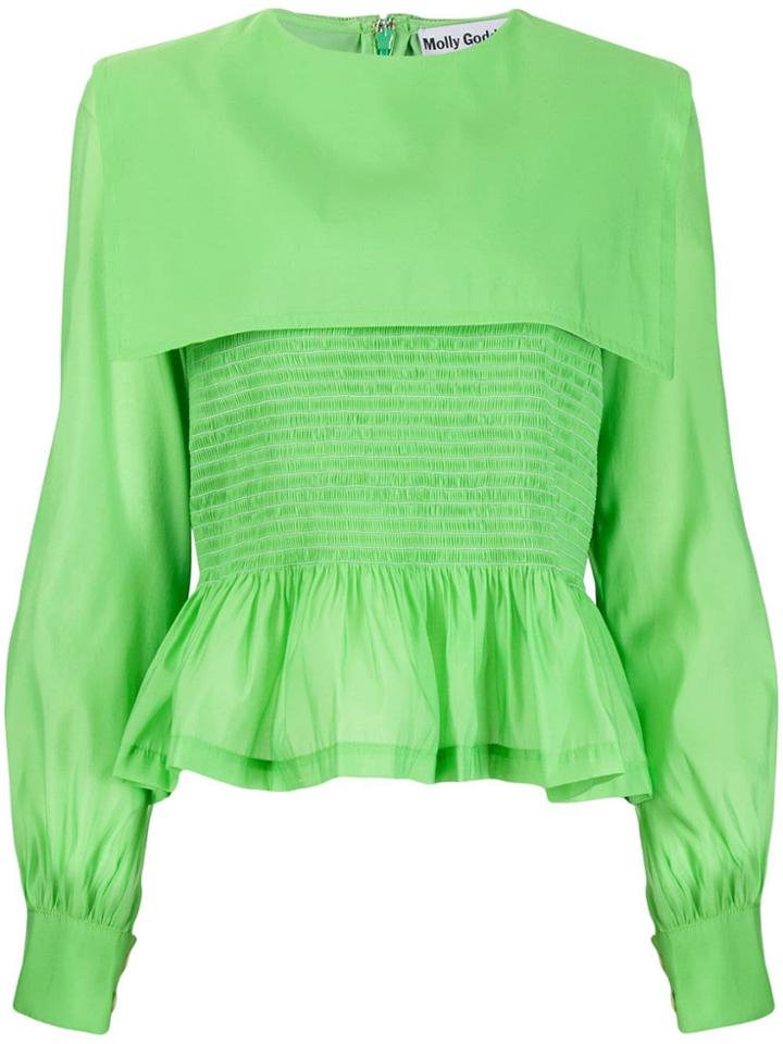 Molly Goddard Penny Ruffled Blouse - Green