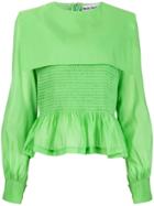 Molly Goddard Penny Ruffled Blouse - Green