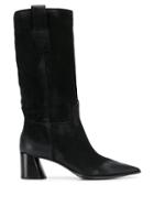 Premiata Pointed-toe Knee-length Boots - Black