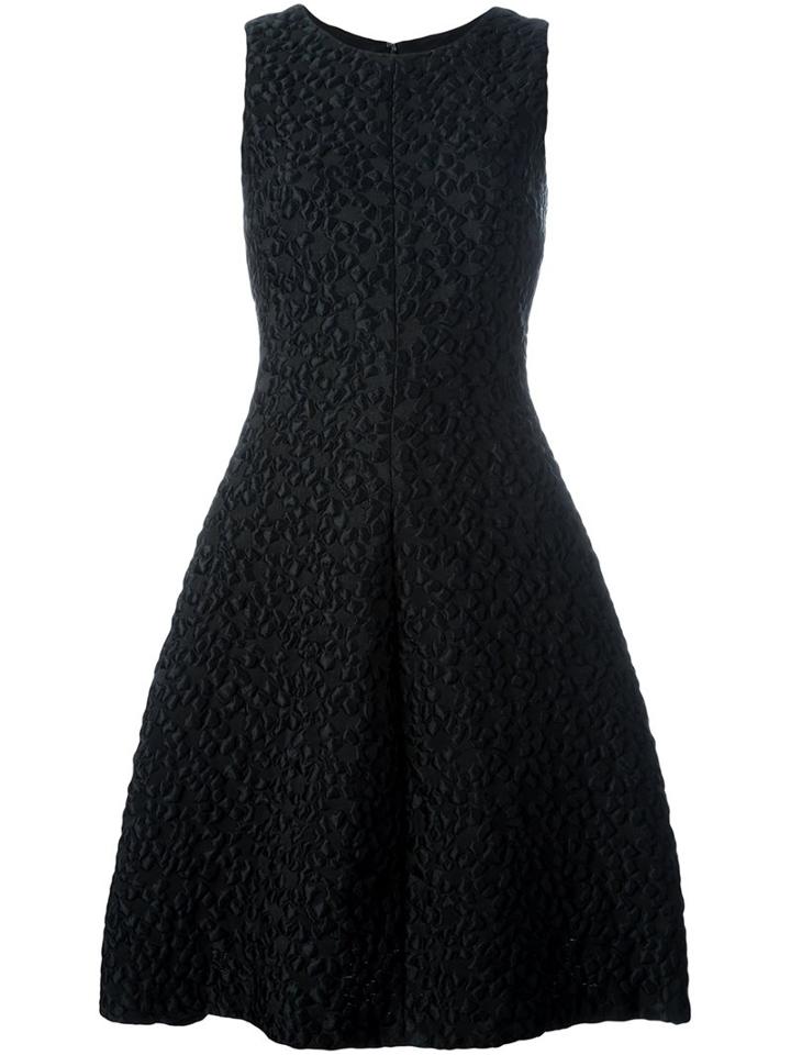 Armani Collezioni Textured Flared Dress