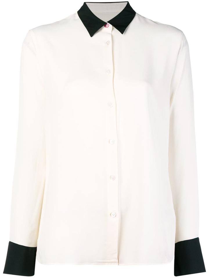 Ps By Paul Smith Contrast Panel Shirt - White
