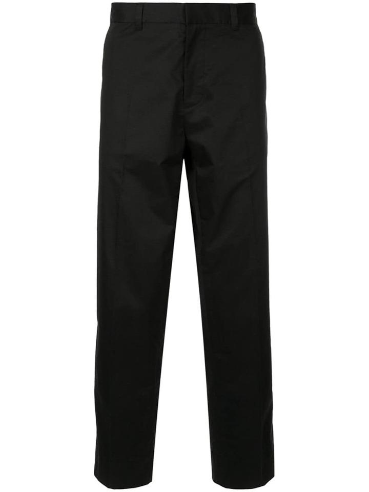 Jac+ Jack Pintuck Straight Trousers - Black