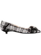 Anna Baiguera Annavera Crystal-embellished Bouclè Ballet Flats - Black