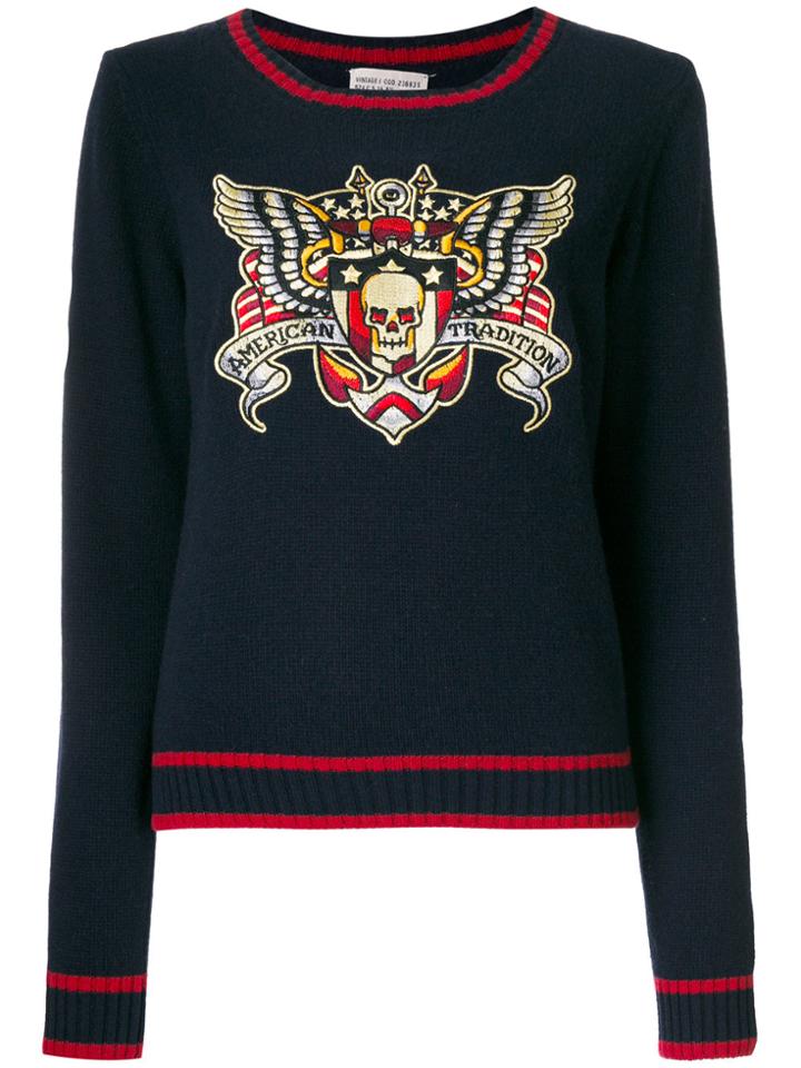 History Repeats American Tradition Sweater - Blue