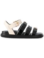 Marni Buckled Jewel-embellished Sandals - Black