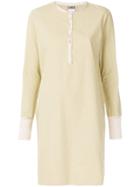 Kristensen Du Nord Collarless Shirt Dress - Brown