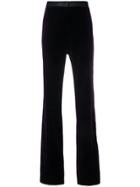 Roberto Cavalli High-waisted Flared Trousers - Pink & Purple