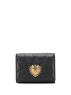 Dolce & Gabbana Heart Motif Wallet - Black