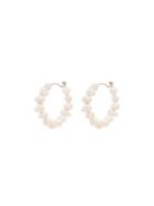 Holly Ryan Keshi Pearl Hoop Earrings - White