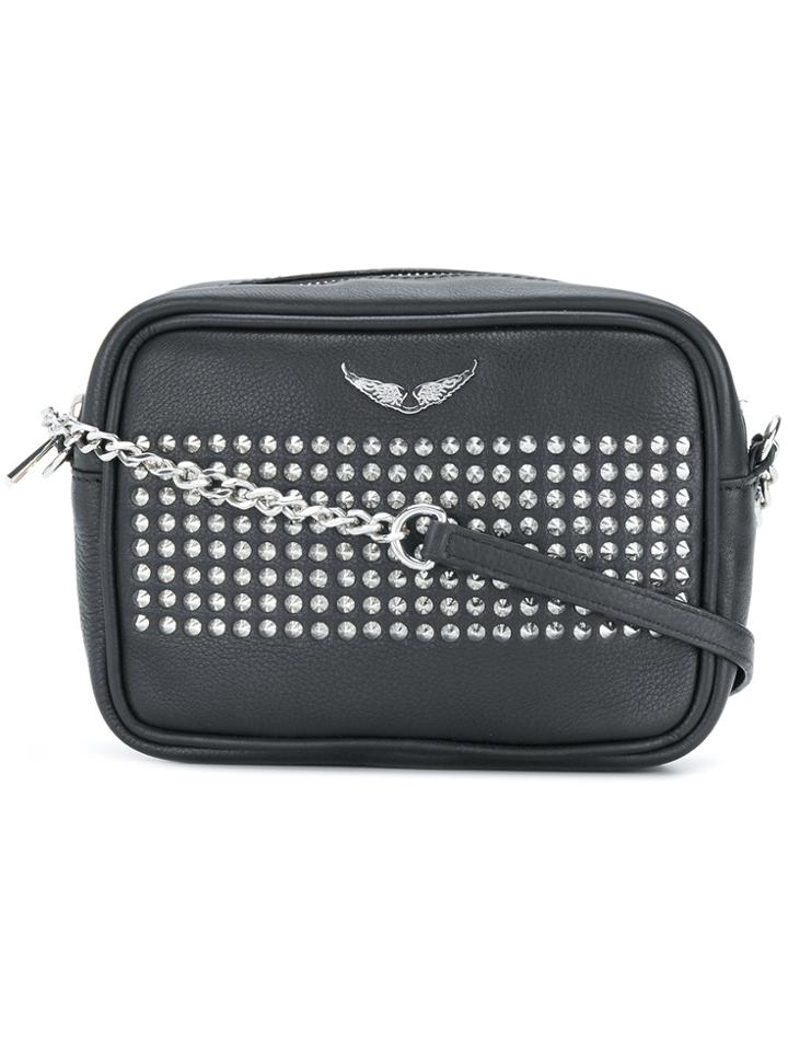 Zadig & Voltaire Sac Xs Boxy Spikes Crossbody Bag - Black