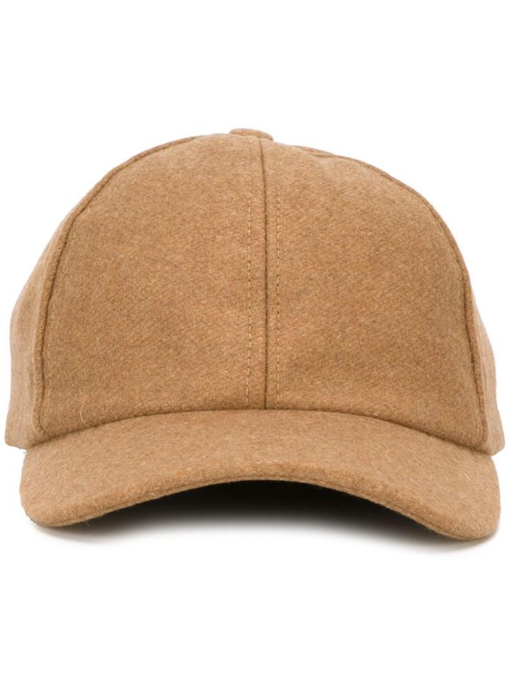 Ami Alexandre Mattiussi Baseball Cap, Men's, Nude/neutrals, Cotton/polyamide/polyester/wool