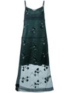 No21 Floral Overlay Slip Dress, Women's, Size: 40, Polyamide/viscose