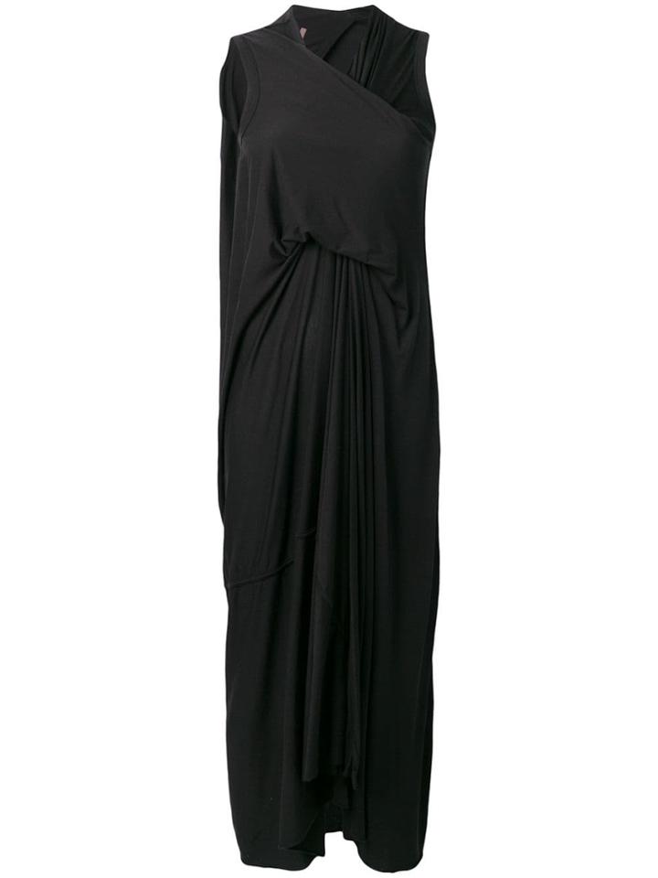 Rick Owens Lilies Gathered Detail Dress - Black