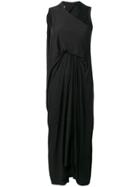 Rick Owens Lilies Gathered Detail Dress - Black