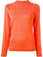 Claude Montana Vintage Cut-out Detail Sweater, Women's, Size: Small, Yellow/orange