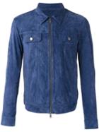 Desa 1972 Buttoned Shirt, Men's, Size: 48, Blue, Suede/cotton