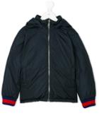 Gucci Kids - Hooded Jacket - Kids - Feather Down/polyamide/polyester/wool - 8 Yrs, Blue