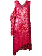 Magda Butrym Sequin Embellished Dress - Red