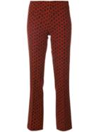 Meme Mirtillo Cropped Trousers - Red