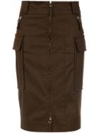 Gloria Coelho Street Skirt - Brown