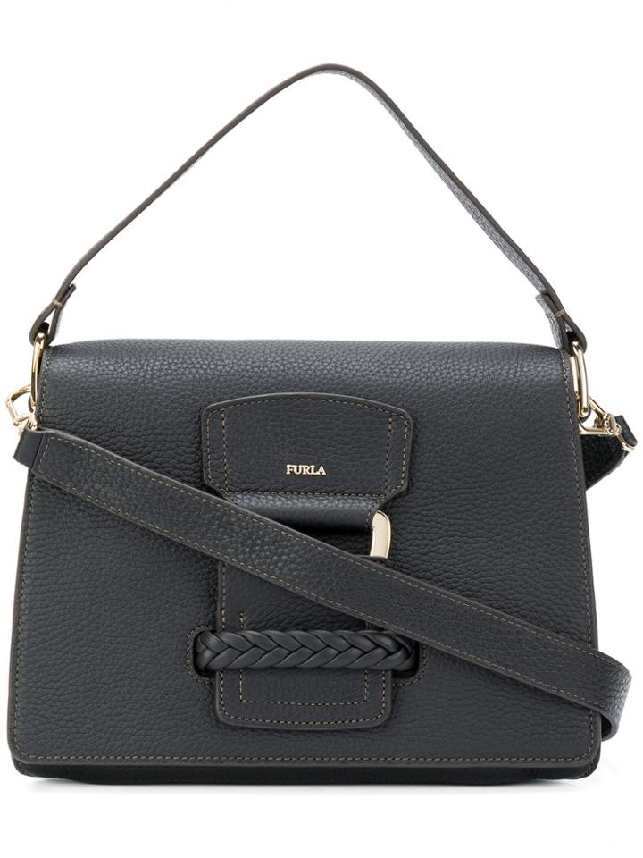 Furla Braid Embellished Tote Bag - Red