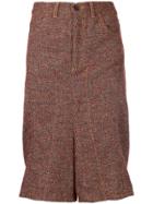 Junya Watanabe Comme Des Garçons Vintage Drop Crotch Flared Shorts -