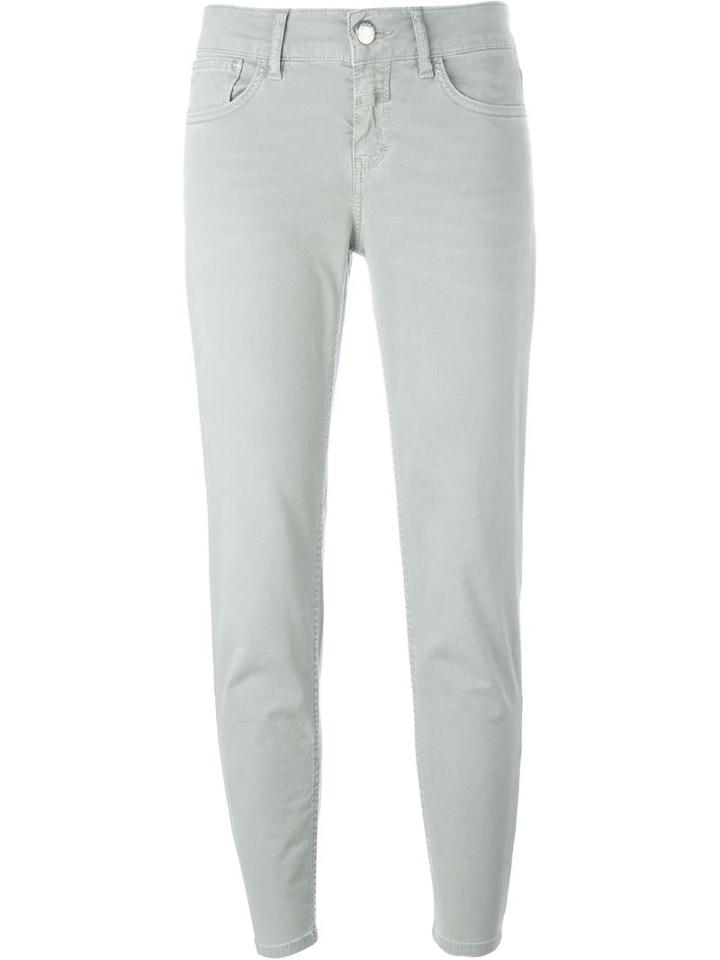 Closed Skinny Cropped Trousers, Women's, Size: 27, Grey, Cotton/spandex/elastane