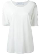 Iro Pierced Trim T-shirt, Women's, Size: Medium, White, Cotton/polyester/rayon