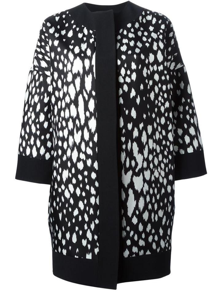Fausto Puglisi Leopard Print Boxy Fit Coat